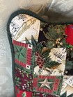 Ooak New Patchwork Christmas Quilt Handmade Pillow Usa Made Heirloom 16   