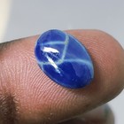 Natural Blue Star Sapphire Oval Cabochon Certified 5 00 Cts Loose Gemstone