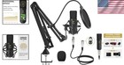 Cardioid Studio Microphone Bundle With Shock Mount   Pop Filter For Recording