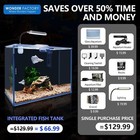 Small Aquarium Starter Kit  2 6 Gallon Glass Betta Fish Tank