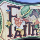Vintage Wood Faith Girl Boy Praying Wall Plaque Decor