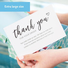 50 Extra Large 4x6 Thank You Cards Small Business Supplies For Boutique Shops -