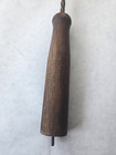 Vintage Antique Wood Handle Metal Rug Beater