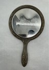 Vintage 3-piece Hand Mirror Brush    Comb Ornate Silver Plated Vanity Set