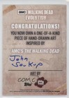 2017 Topps The Walking Dead Evolution 1 1 John Soukup Auto Sketch D8k