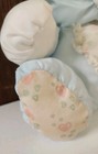 Puffalump Blue Teddy Bear Rattle Vintage Fisher-price 1994 Hearts Lace  9 5     