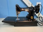 Vintage 1950s Singer Featherweight 221 Portable Sewing Machine Case Accessories
