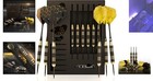 Steel Tip Darts Set - Customizable Brass Barrels   12 Aluminum Shafts