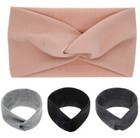 4-pack Lace Bow Headbands For Baby Girls     Soft Elastic Hair Bands For Toddlers