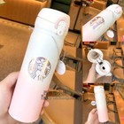 2024 Starbucks Sakura Pink White Gold Gradient Cup 17oz Thermos Present Gift