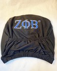Zeta Phi Beta Sorority Headrest Cover- Black- Set Of 2-new 