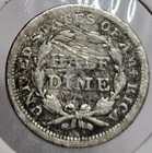 1853 Seated Liberty Half Dime 5c Arrows Ungraded Silver Us Coin - Free Shipping 