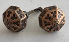Antique Eastlake Solid Copper Door Knob Set Victorian Hardware  Plus See More