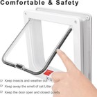 Cat Door  Safety Pet Door With 4 Way Lock  Weatherproof   Easy Installation Cat