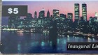 1994 Blue Back Nyc Mta Inaugural Metrocard  5  Mint  2 Wtc 9-11 Twin Towers 