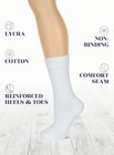 Women Cotton Crew Socks  Plain Color  Regular Soft Casual  4 Pairs By Hugh Ugoli