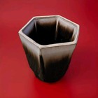 Yoko Boeki Co Vintage Nippon Japan Planter Flower Pot Brown Drip 