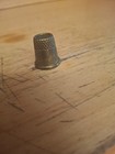 Brass Sewing Thimble Metal Number 7 Vintage 