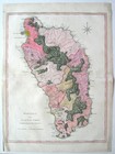 Dominica Map  British West Indies  Hand Colored Original Map  Sayer London  1775