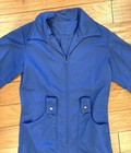 Vintage 1970s Blue Polyester Jumpsuit Dagger Collar Wide Leg Bell Bottoms C 37