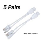 5pcs Adapter Cable Poe Splitter Kit Poe Injector  Dc12v Poe Standard Network
