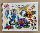 American Vintage Traditional Tattoo Flash Art Set Lot 10 Sheets Cliff Raven