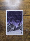 Aceo  art Print Of An Original Watercolor Winter Night By El Duderino