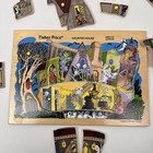 Vintage Fisher-price Haunted House Wooden Puzzle 2712 Ages 3-5 Kids 13 Pieces