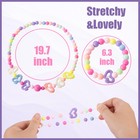 Little Girls Necklace Bracelet  6 Sets Lovely Colorful Beads Jewelry Princess   