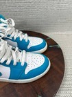 Nike Shoes Boys Size 5 Air Jordan 1 Mid Blue Aquatone Leather Athletic Sneakers