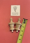 Antique Clock - Wood Finial  2 Pieces  3   