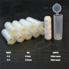 10pcs 0 2 0 25mm Strong Polyester Fishing Bait Elastic Thread Spool