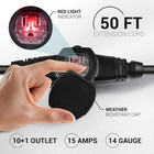 Extension Cord With Multiple Outlets     50 Ft Heavy Duty 16 Gauge Power Sjtw Cabl