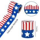 32 8ft Patriotic Bulletin Board Border Red Blue American Flag 4th Of July Star