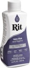 Rit Dye Liquid Fabric Dye 8 Oz For Garments Clothes Craft Paper Wood Navy Blue