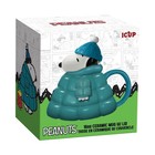 Peanuts Snoopy Puffy Jacket 16 Ounce Sculpted Ceramic Mug With Lid