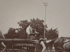 Antique C1890 Lafayette Hose Co No1 Fire Wagon Egg Harbor Nj Albumen Photo