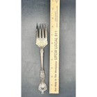 1847 Rogers Bros Charter Oak Silverplate Cold Meat Serving Fork 8 5 Inch Antique