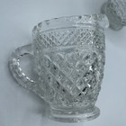 Anchor Hocking Wexford Sugar Bowl  covered    Creamer Glass Set Vintage Set