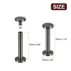 30pack Brass Chicago Screws  25x10mm Post Nail Stud Rivets  Black