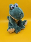 Russ Shining Star Alligator Plush Stuffed Animal Green Yellow 8  Sitting 