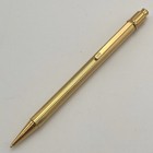 Vintage Cartier Godron 0 7mm Gold Twist-action Mechanical Pencil Japan France