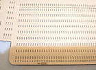 25 Ibm 5081 Punch Cards Blue Stripe Blank Vintage Computer Mainframe Data Cards