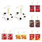 Women s Fashion Novelty Earrings Fun Resin Jewelry Re