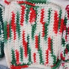 Vtg Handmade Knit   Crochet Dishcloth Handcloth Multicolor Lot Of 19