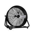 24 In  Black Drum Fan  3 Speeds  1 3 Hp Psc Motor  360   Tilt  Low Noise
