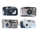 Vtg Film Camera Lot Of 4 Minolta Riva 70 Panoramic Lens Bell Howell Outdoor 35mm