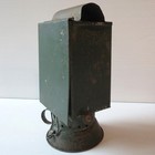 Antique Early Primitive Metal Tin Oil Lamp