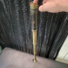 Antique 1800   s Victorian 3 Draw Telescope Spyglass Brass Leather Telescoping