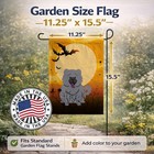 Caroline s Treasures Halloween Chow Chow Blue Garden Flag Bb4405gf
